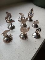 9 Zilveren Naamkaarthouders, Ophalen of Verzenden