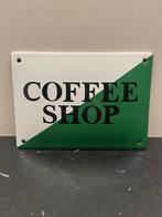 10x14 emaille Coffee shop reclamebordje, Ophalen of Verzenden, Gebruikt, Reclamebord