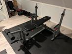 Powermark Benchpress Rek met Fitness Bank, Ophalen, Krachtstation, Borst, Zo goed als nieuw