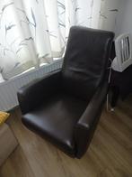 Comfortabele lederen stoel, Ophalen of Verzenden