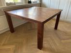 Eettafel hout bruin (140x140), Huis en Inrichting, Tafels | Eettafels, Ophalen, Hout, Zo goed als nieuw, Vier personen