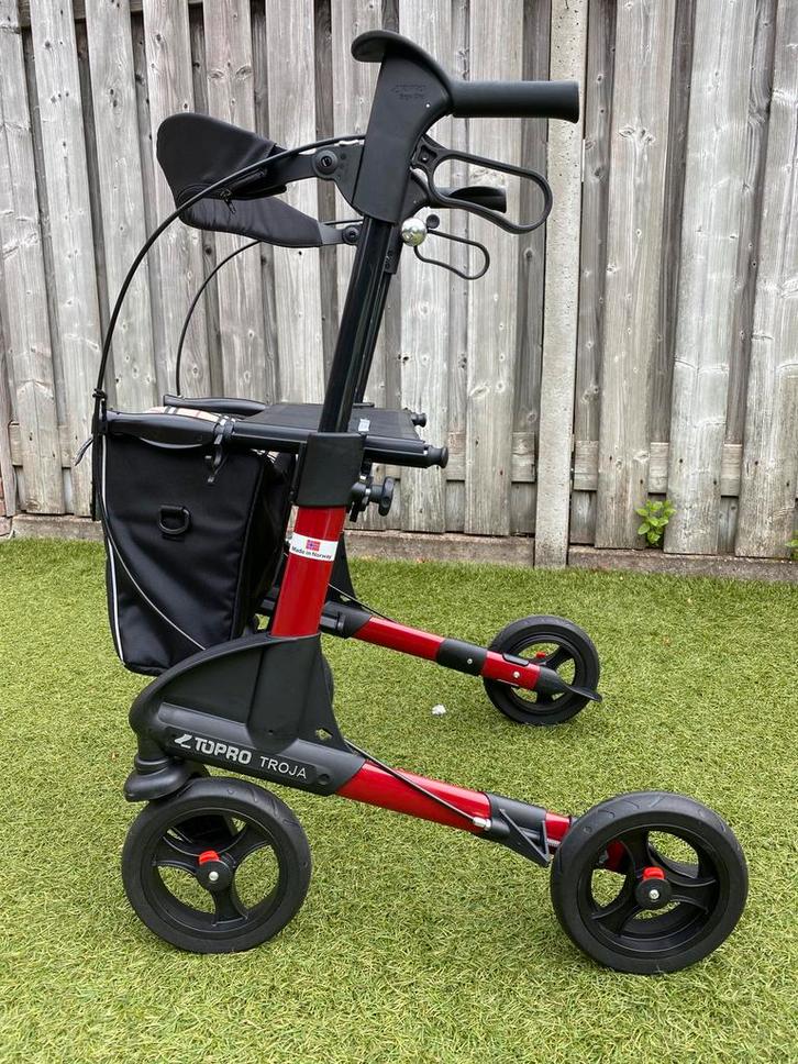 Topro Troja 2G (S) - rollator met tas+rugband - topstaat!, Diversen, Rollators, Zo goed als nieuw, Lichtgewicht, Opvouwbaar, Ophalen