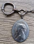 Om1910-1920 Zilveren Zakhorloge Ketting Draagketting Horloge, Antiek en Kunst, Antiek | Goud en Zilver, Ophalen of Verzenden, Zilver