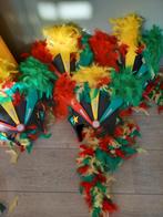 Braziliaans carnaval. Rood/geel/groen, Ophalen, Gedragen, Carnaval