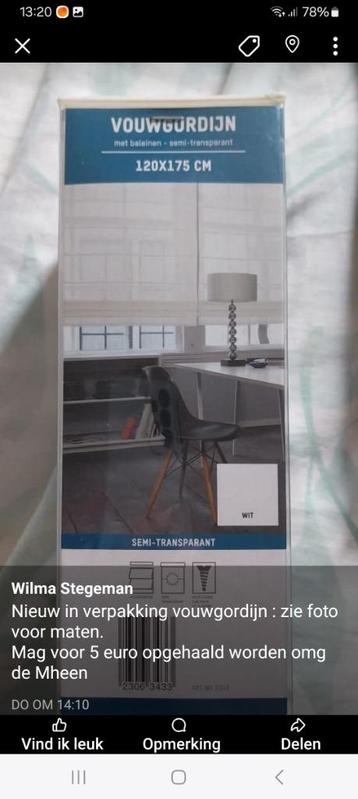 Vouwgordijn  beschikbaar voor biedingen