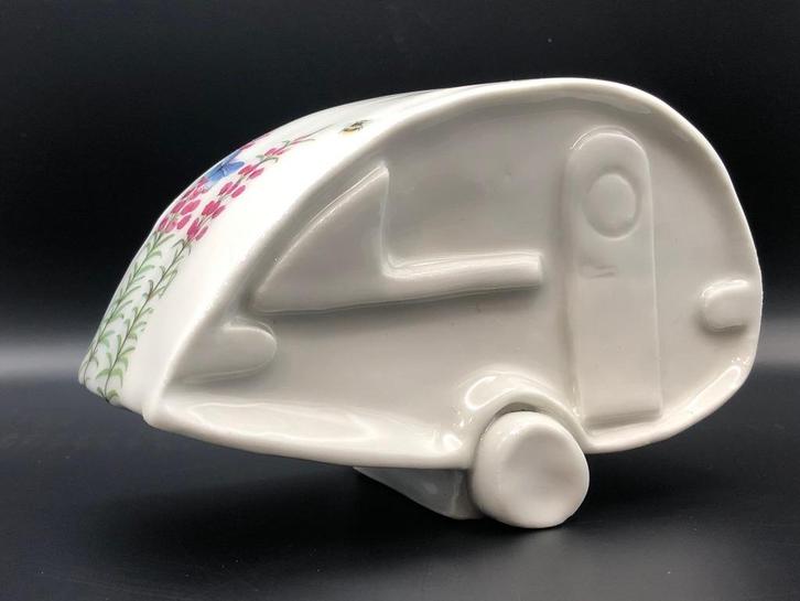 T@B Caravan van porselein - handgemaakt uniek exemplaar, Hobby en Vrije tijd, Overige Hobby en Vrije tijd, Nieuw, Ophalen of Verzenden