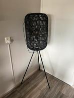 Stoere Zwarte staande lamp, Huis en Inrichting, Lampen | Losse lampen, 30 tot 60 watt, Led-lamp, Zo goed als nieuw, E27 (groot)