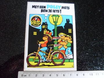 sticker met een polly fiets ben je iets nafluiten op straat  beschikbaar voor biedingen