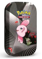 Pokemon - Lege Mini Tin: Alomomola + 50 kaarten, Ophalen of Verzenden, Zo goed als nieuw, Meerdere kaarten, Foil