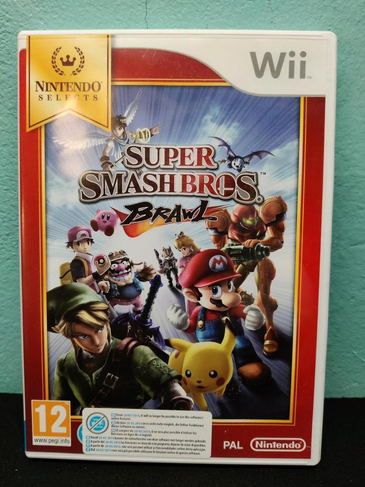 Super Smash Bros. Brawl - Wii, Spelcomputers en Games, Games | Nintendo Wii, Gebruikt, Vechten, 3 spelers of meer, Vanaf 12 jaar