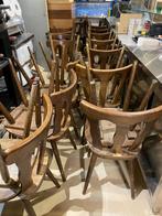 Eetkamerstoel hout cafestoel, Gebruikt, Bruin, Ophalen of Verzenden, Vijf, Zes of meer stoelen