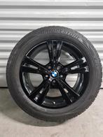 17' BMW X1 F48 X2 F39 Styling 385 Zwart met winterbanden, 17 inch, Banden en Velgen, Personenwagen, 225 mm