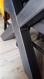 Stalen tafelpoten zwart., Huis en Inrichting, Tafelonderdelen, Ophalen, Tafelpoot, 50 tot 100 cm, 50 tot 100 cm