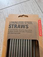 Stalen Rietjes in Verpakking - Nieuw!, Ophalen of Verzenden, Nieuw