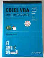 Excel VBA voor Professionals - Wim de Groot, Boeken, Wim de Groot, Software, Ophalen of Verzenden, Zo goed als nieuw