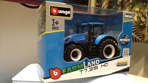 Bburago New Holland T7.315 HD tractor ca. 1:50 past bij Tekn, Hobby en Vrije tijd, Modelauto's | 1:50, Nieuw, Bus of Vrachtwagen