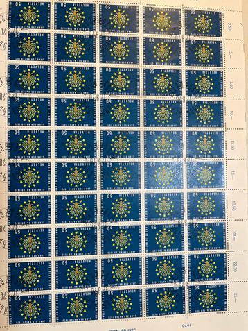 10x Zwitserse Postzegels 1965-1970 - Complete Vellen beschikbaar voor biedingen