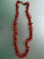 Collier, ketting, jaren '50, natuurlijk Sardijns bloedkoraal, Sieraden, Tassen en Uiterlijk, Kettingen, Verzenden, Zo goed als nieuw