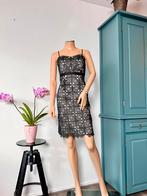 STEPS jurk maat 36 - zwart - champagne - sweetheart, Kleding | Dames, Jurken, Zwart, Ophalen of Verzenden, Zo goed als nieuw, Knielengte