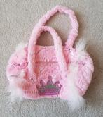 Prinsessen pluche handtasje roze maat xs prinses kinder tas, Verzenden, Gebruikt