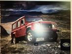 Land Rover Defender brochure/folder 2012 Engels, Ophalen of Verzenden, Zo goed als nieuw, Overige merken