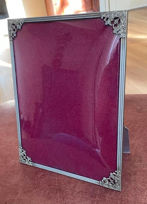 Vintage fotolijst met bol glas, Antiek en Kunst, Curiosa en Brocante, Ophalen of Verzenden