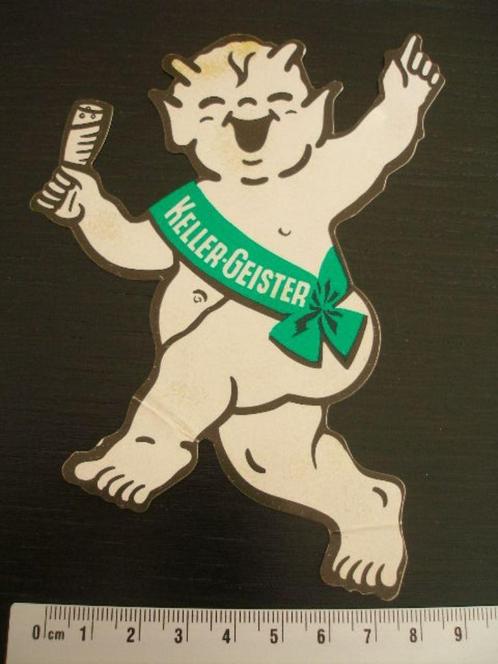 sticker Keller-Geister logo duiveltje kind kruidendrank, Verzamelen, Stickers, Zo goed als nieuw, Merk, Verzenden