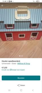 Houten huisje, Ophalen of Verzenden, Gebruikt, Poppenhuis