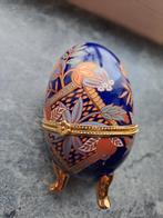 Porseleinen Ei  faberge stijl, Ophalen of Verzenden