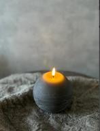 Led Kaars Bol Taupe Groot, D, Overige materialen, Overige kleuren, Nieuw