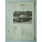 Simca 1000 Vraagbaak losbladig 1961-1963 #3 Nederlands, Boeken, Gelezen, Overige merken, Ophalen of Verzenden
