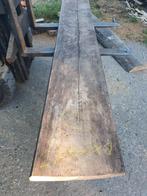 Eikenhouten boomstam platen., Doe-het-zelf en Verbouw, Ophalen, Minder dan 25 mm, Eiken, Zo goed als nieuw