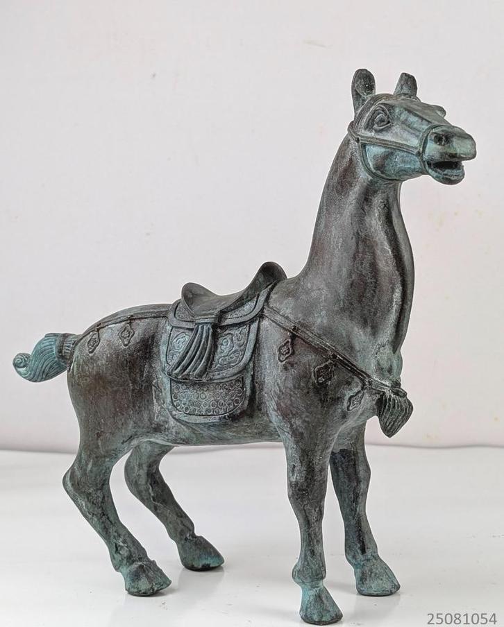 Statue,  beeld Tang style paard - Brons - China, Antiek en Kunst, Antiek | Koper en Brons, Brons, Ophalen
