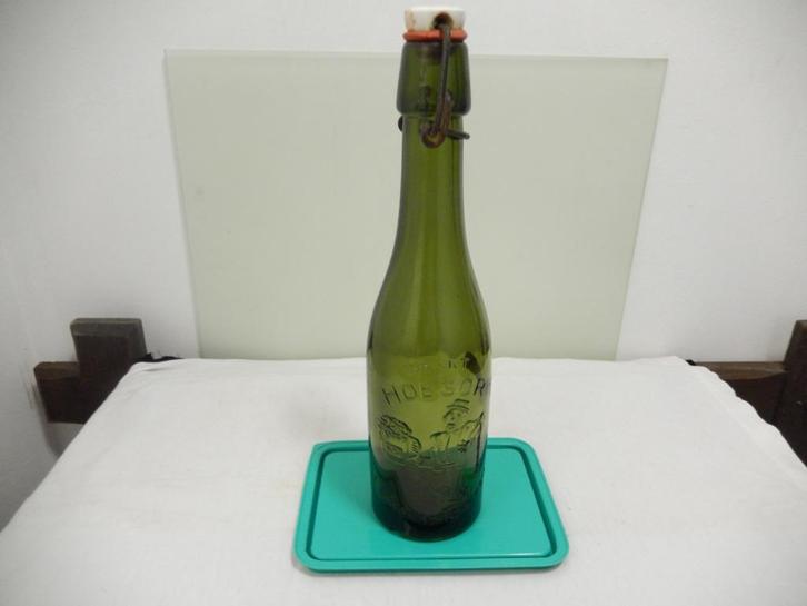 Bierfles (beugel) , herkomst: België1939, Verzamelen, Biermerken, Gebruikt, Overige typen, Overige merken, Ophalen of Verzenden