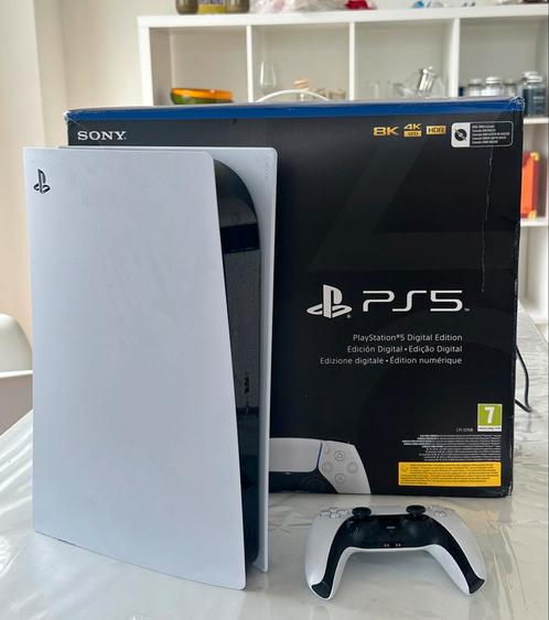 Ps5 digital, Spelcomputers en Games, Spelcomputers | Sony PlayStation 5, Zo goed als nieuw, Ophalen of Verzenden
