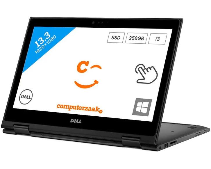 Dell Latitude 3390 2-in-1, Computers en Software, Windows Laptops, Gebruikt, 13 inch, SSD, 2 tot 3 Ghz, Met touchscreen, Gaming