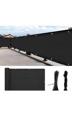 Nieuw Balkon Privacy Scherm - Donkergrijs/Zwart 300x90cm, Ophalen of Verzenden, Nieuw, Kunststof, Overige typen