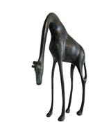 Schitterende vintage koperen gepatineerd giraffe beeld, Ophalen of Verzenden, Gebruikt