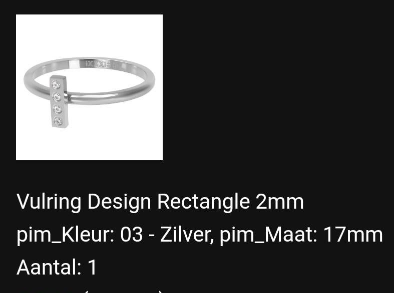 Ixxxi Vullingen Maat 17, Sieraden, Tassen en Uiterlijk, Ringen, Gebruikt, Dame, 17 tot 18, Zilver, Overige materialen, Ophalen of Verzenden