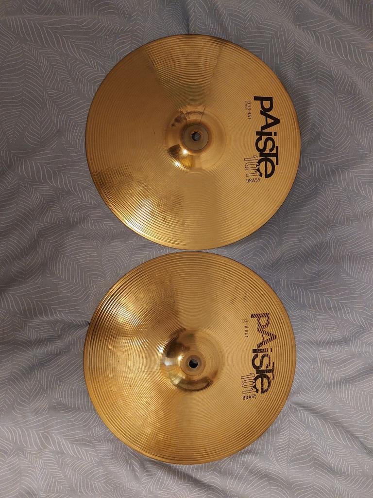 Paiste 101 13" hihat, Ophalen of Verzenden, Gebruikt, Overige merken