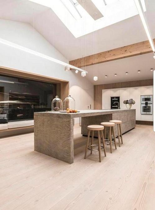 Unieke extra brede Plankenvloer Douglas hout Massief vloer, Huis en Inrichting, Stoffering | Vloerbedekking, Nieuw, Parket, 75 m² of meer