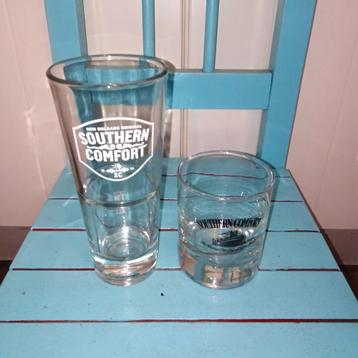 Southern Comfort glazen 2 stuks beschikbaar voor biedingen