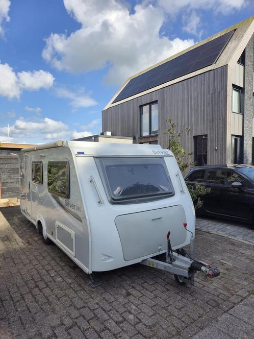 Trigano Silver 380 CP met hefdak uit 2012, Caravans en Kamperen, Caravans, Particulier, Trigano, Hefdak, Ophalen
