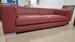 Rode leren L'ancora 3 zits design bank in perfecte staat!!!, Huis en Inrichting, Modern design, Driepersoons, 75 tot 100 cm, Ophalen of Verzenden