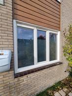Kunstof kozijn met draai kiep raam en dubbelglas, Ophalen, Gevelraam of Ruit, Gebruikt, 120 tot 160 cm