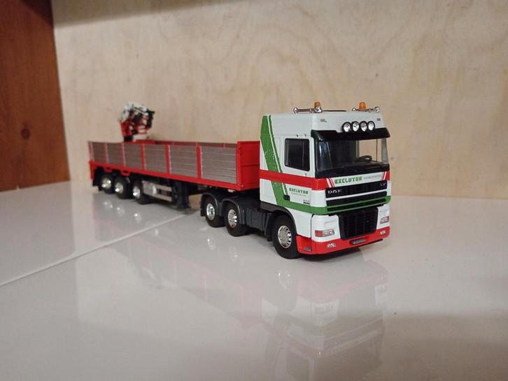 Daf XF steenoplegger Excluton Tekno, Hobby en Vrije tijd, Modelauto's | 1:50, Nieuw, Bus of Vrachtwagen, Tekno, Ophalen of Verzenden