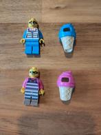 Lego IJscoman Minifigs - 2 stuks!, Ophalen of Verzenden, Zo goed als nieuw, Losse stenen, Lego