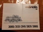 Marklin boekje van de 3065/ 3131/ 3141/ 3631/ 3665., Wisselstroom, Gebruikt, Märklin, Boek, Tijdschrift of Catalogus