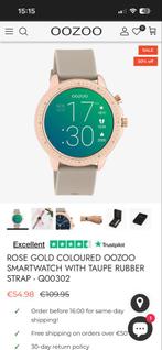 Oozzo Smartwatch - Rose Goud/Taupe, Afstand, Ophalen of Verzenden, Zo goed als nieuw, Android
