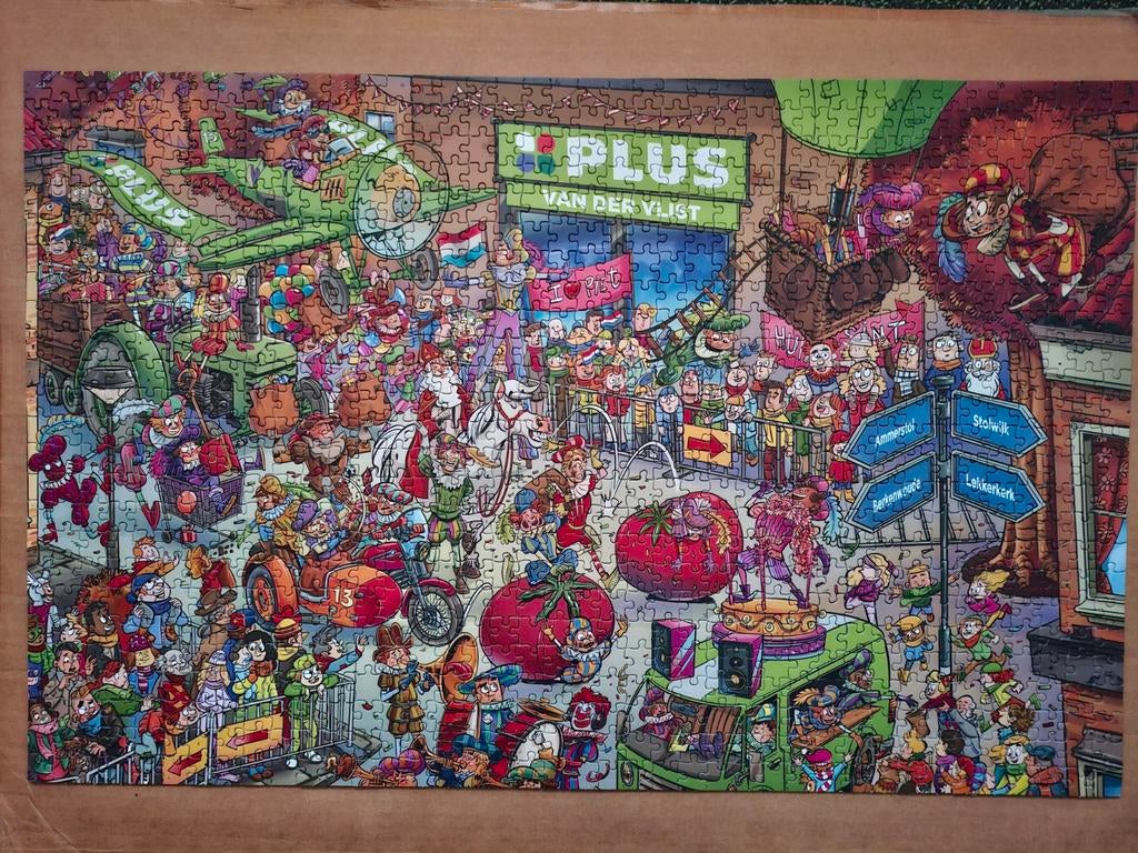 Grote Vrolijke Sinterklaaspuzzel - 1000 stukjes, Ophalen of Verzenden